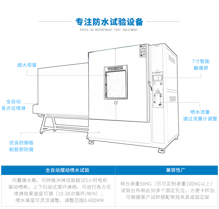 戶(hù)外電機(jī)防水測(cè)試設(shè)備（IP65等級(jí)）